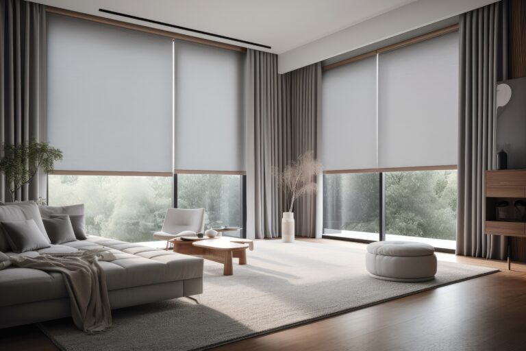 window blinds white